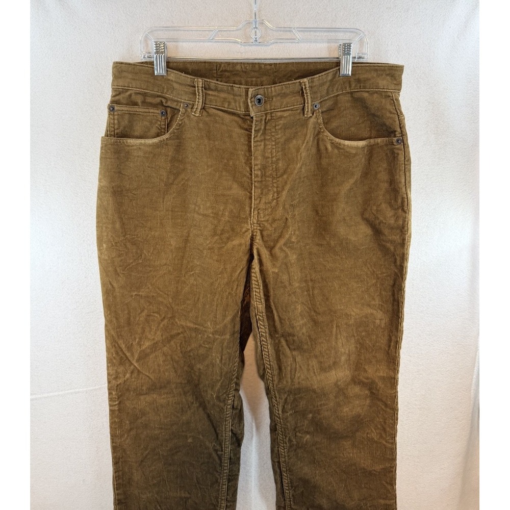 Duluth Trading Ballroom Corduroy Men's Pants Size 34x30 Standard Fit Brown 30860
